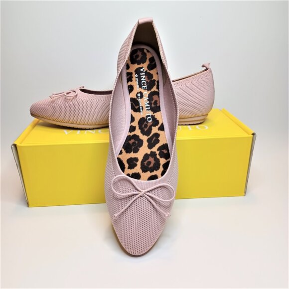 New NWT Vince Camuto Pink Ballet Shoes 7 M Washable Pointy Toe - Picture 7 of 7